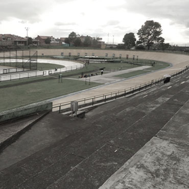 Velódromo de la Primero de Mayo en el sur de Bogotá