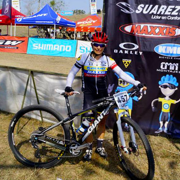 La ciclomontañista bogotana consiguió el tercer lugar del podio en Chile
