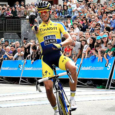 Contador y su victoria en Ordizia