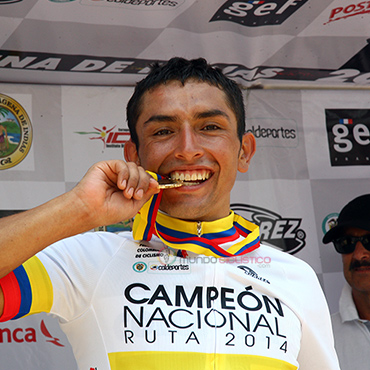 Rubiano lucirá la camiseta de campeón nacional en el Giro