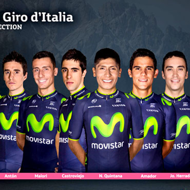Lista la preselección del Movistar Team para el Giro 2014