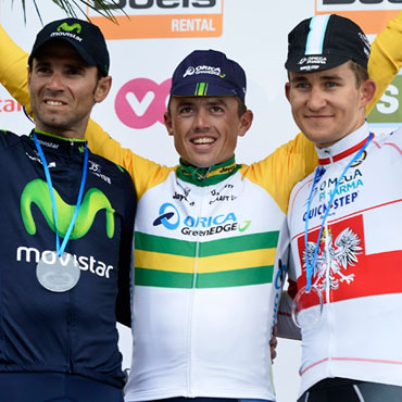 Gerrans, Valverde y Kwiatkwoski en el podio 2014