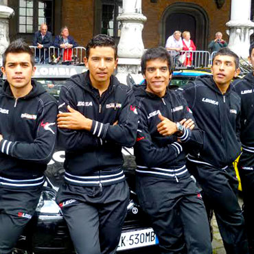 El Team Colombia en Bélgica