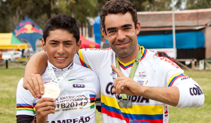 Peña junto a su Manager, Pablo Mazuera