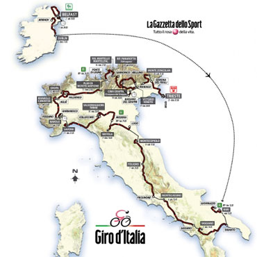 El Giro 2014 tendrá un inicio de tres jornadas en suelo británico