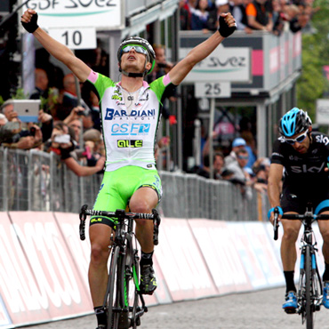 Bataglin le ganó el pulso por la etapa a Cataldo y al colombiano Pantano