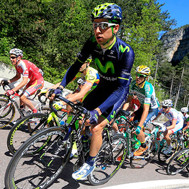 Igor Antón, gregario de Quintana en el Giro