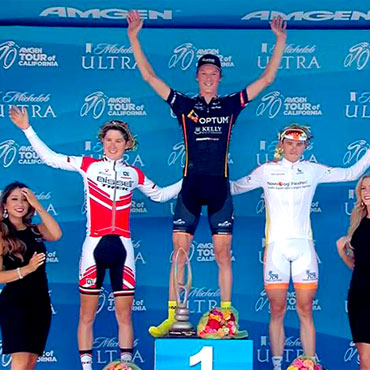 Podio de la 4ª etapa del Tour californiano