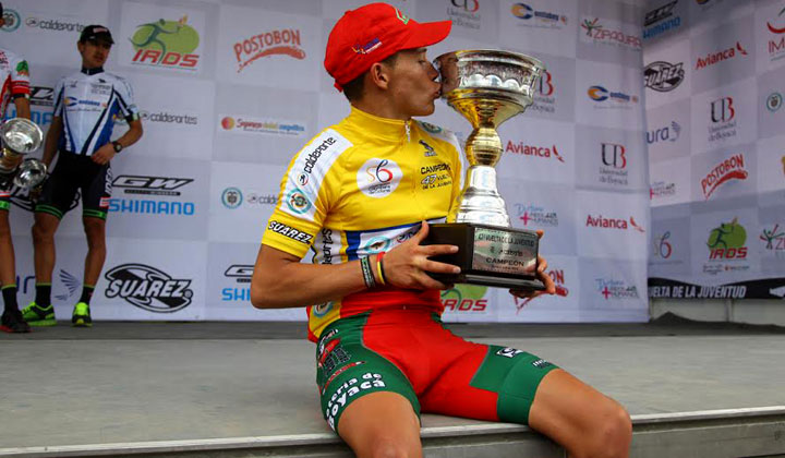 Miguel Ángel López demostró este domingo ser el mejor corredor de la Vuelta de la Juventud 2014