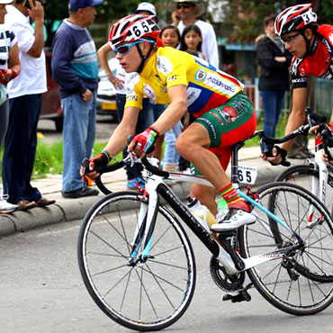 Miguel Ángel López en pleno Circuito final de Zipaquirá