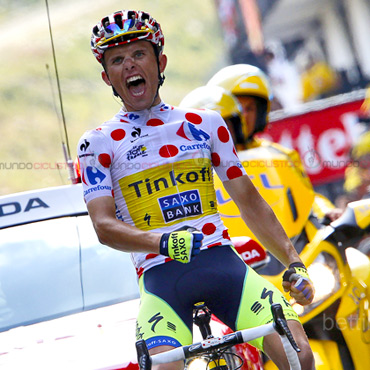 Majka alcanzó su segunda victoria en este TDF 2014 y quedó muy cerca de convertirse en rey de la montaña (Foto©Bettini)