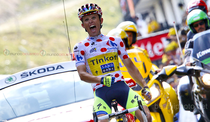 Majka alcanzó su segunda victoria en este TDF 2014 y quedó muy cerca de convertirse en rey de la montaña (Bettini)