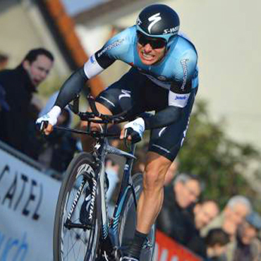 Gianni Meersman, primer líder del Tour de L'Ain, en Francia.