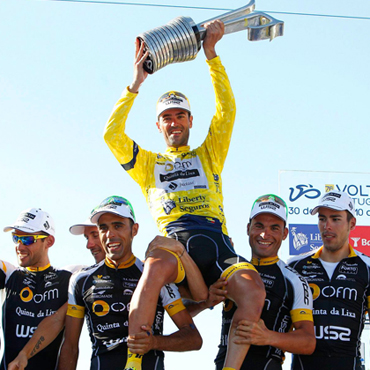 El título de Vuelta a Portugal 2014 fue para el español Gustavo Veloso.