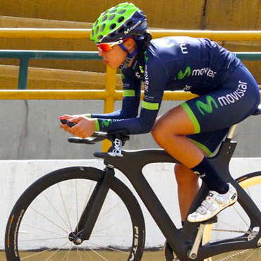 La colombiana Jessica Parra llegó hoy con el lote puntero en el Tour Femenino.