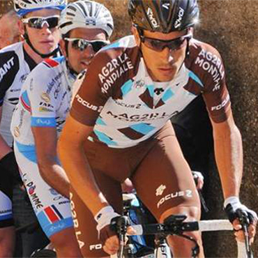El francés Lloyd Mondory, vencedor del cuarto tramo en la Vuelta a Burgos.