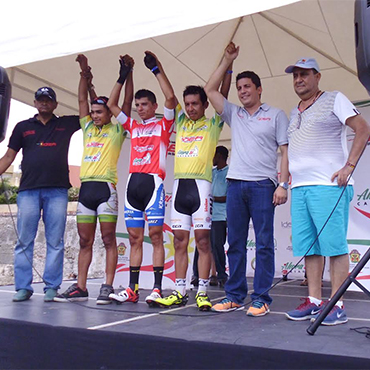 El podio de la segunda jornada de la Clásica del Caribe 2014