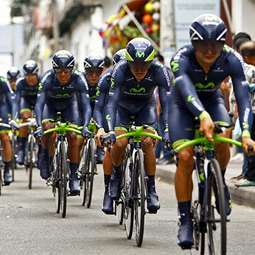 El Movistar tuvo un buen inicio en la Vuelta a Colombia 2014