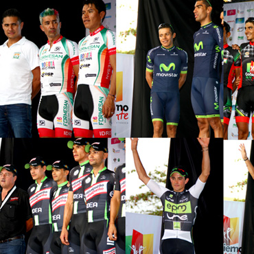 La presentación de los 21 equipos de la Vuelta a Colombia fue en Bucaramanga.