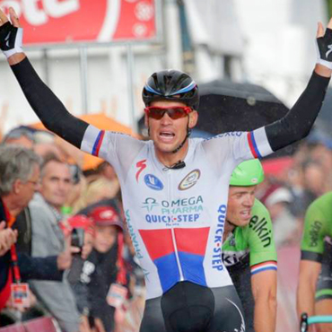 Zdenek Stybar, líder de la carrera del Tour Mundial de la UCI.