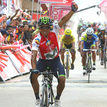 Byron Guama: primer triunfo internacional en la carrera radial.