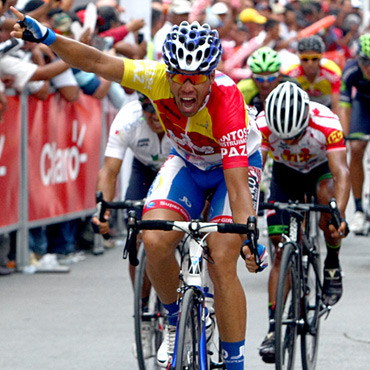 Cristian Tamayo ganó dos de las etapas en el Mar Caribe: Santa Marta y Montería.