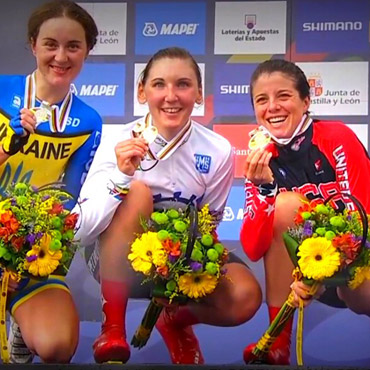 El segundo oro alemán en Ponferrada lo obtuvo Lisa Brennauer en el CRI.