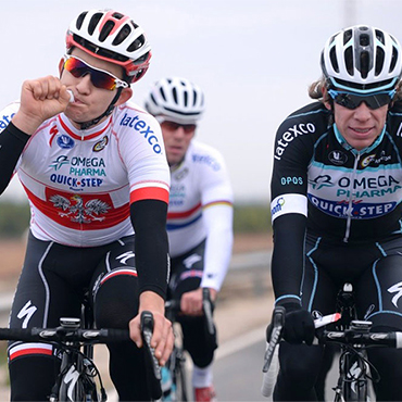 Kwiatkowski y Urán, la pareja estelar del equipo belga en Lombardía.