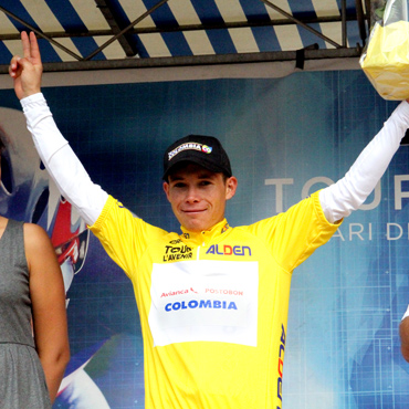 El quinto campeón colombiano del Tour de L'Avenir, Miguel Ángel López, la gran figura en la carrera llanera