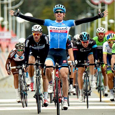 Tyler Farrar (Garmin-Sharp) ganador de la etapa del Tour de Beijing.