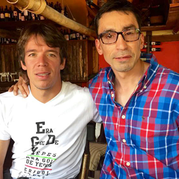 Urán y Soler, dos estrellas del ciclismo colombiano.