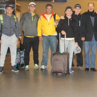 El equipo llegó a Bogotá tras su participación en Londres.