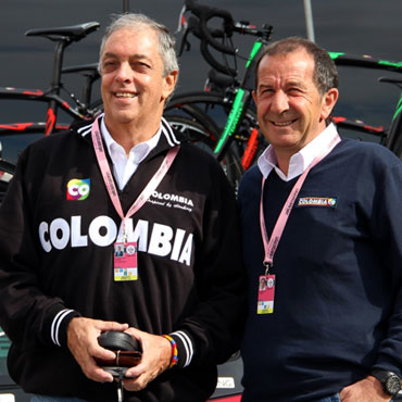 El Director de Coldeportes, Andrés Botero, ha sido uno de los mas grandes apoyos del Team Colombia desde su formación