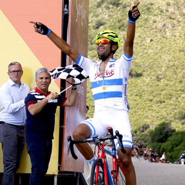 El argentino Dani Díaz se llevó la segunda etapa y el liderato en el Tour de San Luis