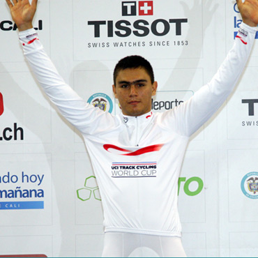 El fenomenal velocista antioqueño se proclamó campeón de la Copa Mundo en Keirin y Velocidad