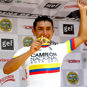 Miguel Rubiano, del Team Colombia esta listo para defender su título en los Nacionales de Ruta.