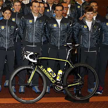 La Tarmac S-Works fue una de las grandes protagonistas de la presentación del equipo en Sicilia