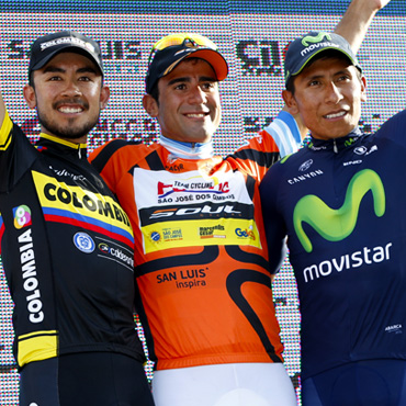 Podio Tour de San Luis: Torres, Díaz y Quintana