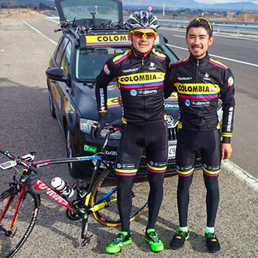 Alex Cano y Rodolfo Torres, con el Team Colombia en Vuelta a Andalucia