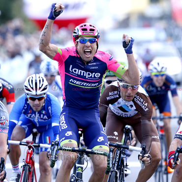 Davide Cimolai (lampre) fue el vencedor de la Clásica Trofeo-laugeglia