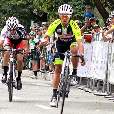 El genial sprinter antioqueño Jairo Salas venció en la última jornada de la ronda rionegrera