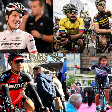 Julián Arredondo, Darwin Atapuma, Rigoberto Urán y el Team Colombia en carreteras de Europa este fin de semana