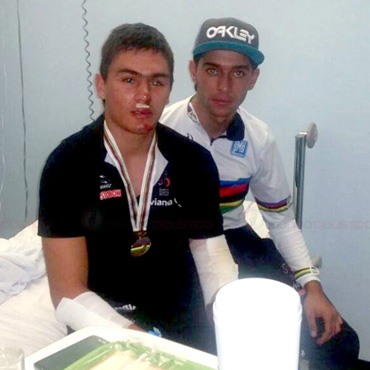 Fabian Puerta se mostró recuperado y con deseos de regresar a las competencias
