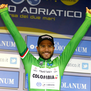Carlos Julian Quintero ratificó el título de campeón de la montaña en la Tirreno-Adriático