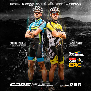 Carlos Trujillo y Jacob Cerón conforman la dupla nacional que representa a Colombia en la Cape Epic