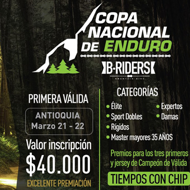 El Enduro MTB tendrá su cita este sábado y domingo en territorio paisa