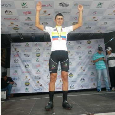 Diego Jaramillo, campeón prejuvenil de Ruta, en Pereira