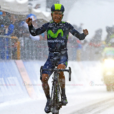 Quintana se mostró contento con su desempeño de este miércoles sobre el pavé de la Dwars door Vlanderen