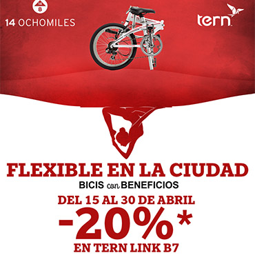 14 Ochomiles tendrá una imperdible promoción en la TERN Link 7 durante la segunda mitad de Abril de 2015