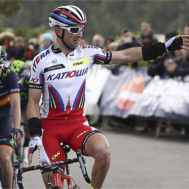 Vicioso se brindó una gran victoria en la prueba homenaje al legendario "Miguelón" Indurain (Foto©Team_Katusha)